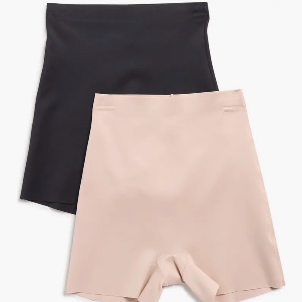 Skinnygirl, High-Waist Smoothers & Shapers boyshorts, Black & Nude. Brand new